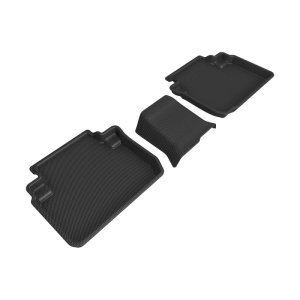 Mitsubishi Eclipse Cross Floor Mats - Rear - 3D MAXpider - Kagu - Black - `18-`24